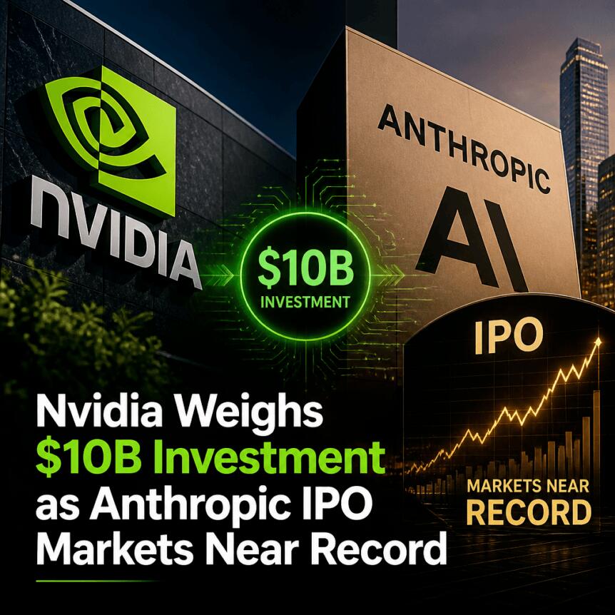 Nvidia Weighs $10B Investment as Anthropic IPO Markets Near Record Nvidia Weighs $10b Investment As Anthropic Ipo Markets Near Record
