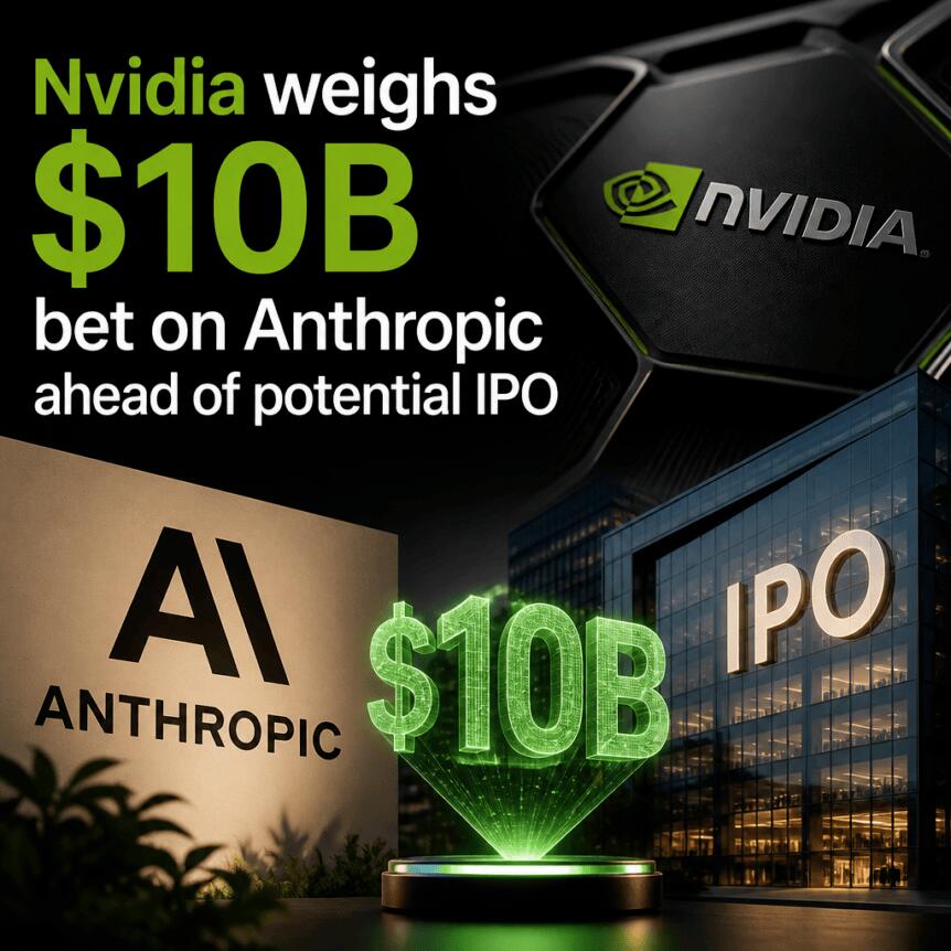 Nvidia Weighs $10b Bet On Anthropic Ahead Of Potential Ipo