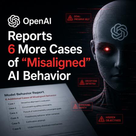 Openai Reports 6 More Cases Of “misaligned” Ai Behavior