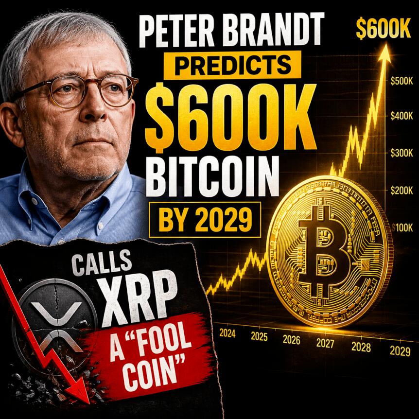 Peter Brandt Predicts $600K Bitcoin by 2029; Calls XRP a “Fool Coin” Peter Brandt Predicts $600k Bitcoin By 2029; Calls Xrp A “fool Coin”