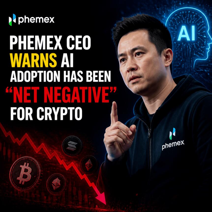 Phemex CEO Warns AI Adoption Has Been “Net Negative” for Crypto Phemex Ceo Warns Ai Adoption Has Been “net Negative” For Crypto