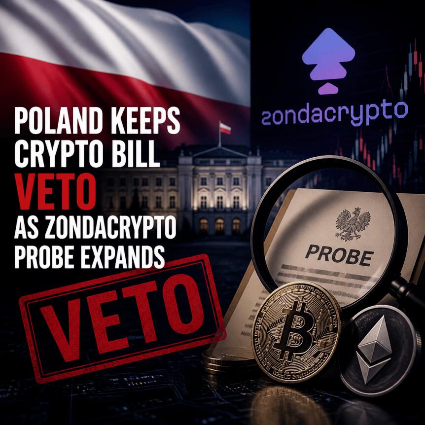 Poland Keeps Crypto Bill Veto as Zondacrypto Probe Expands