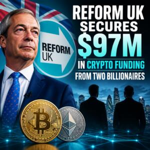 Reform Uk Secures $97m In Crypto Funding From Two Billionaires