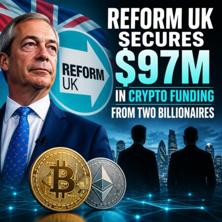 Reform Uk Secures $97m In Crypto Funding From Two Billionaires