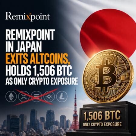 Remixpoint In Japan Exits Altcoins, Holds 1,506 Btc As Only Crypto Exposure