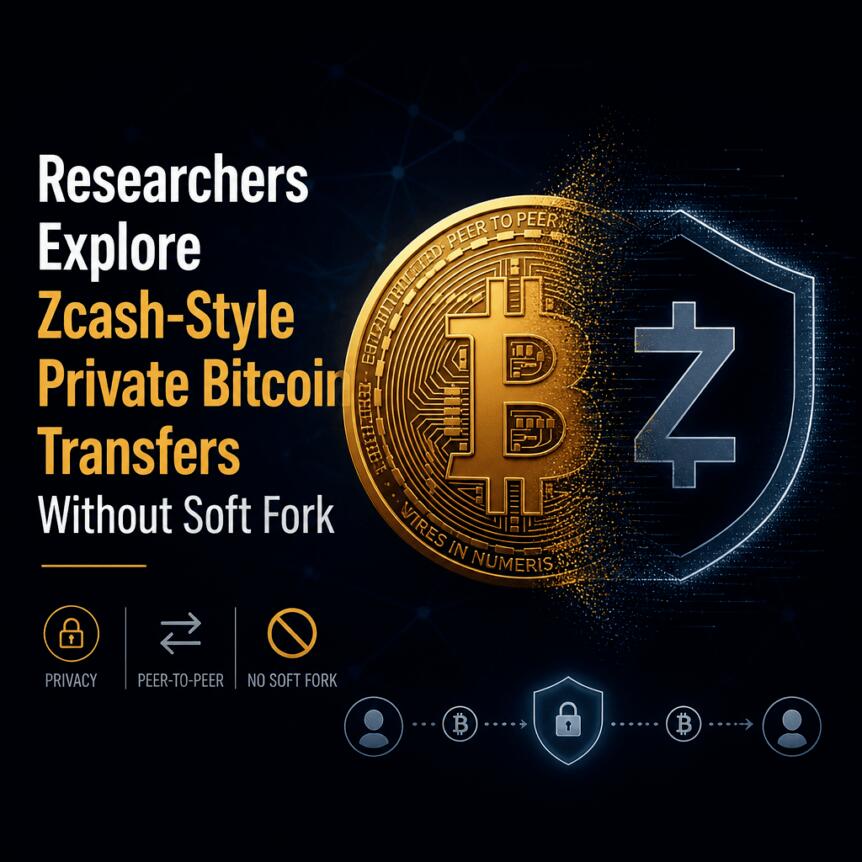 Researchers Explore Zcash-Style Private Bitcoin Transfers Without Soft Fork Researchers Explore Zcash-Style Private Bitcoin Transfers Without Soft Fork