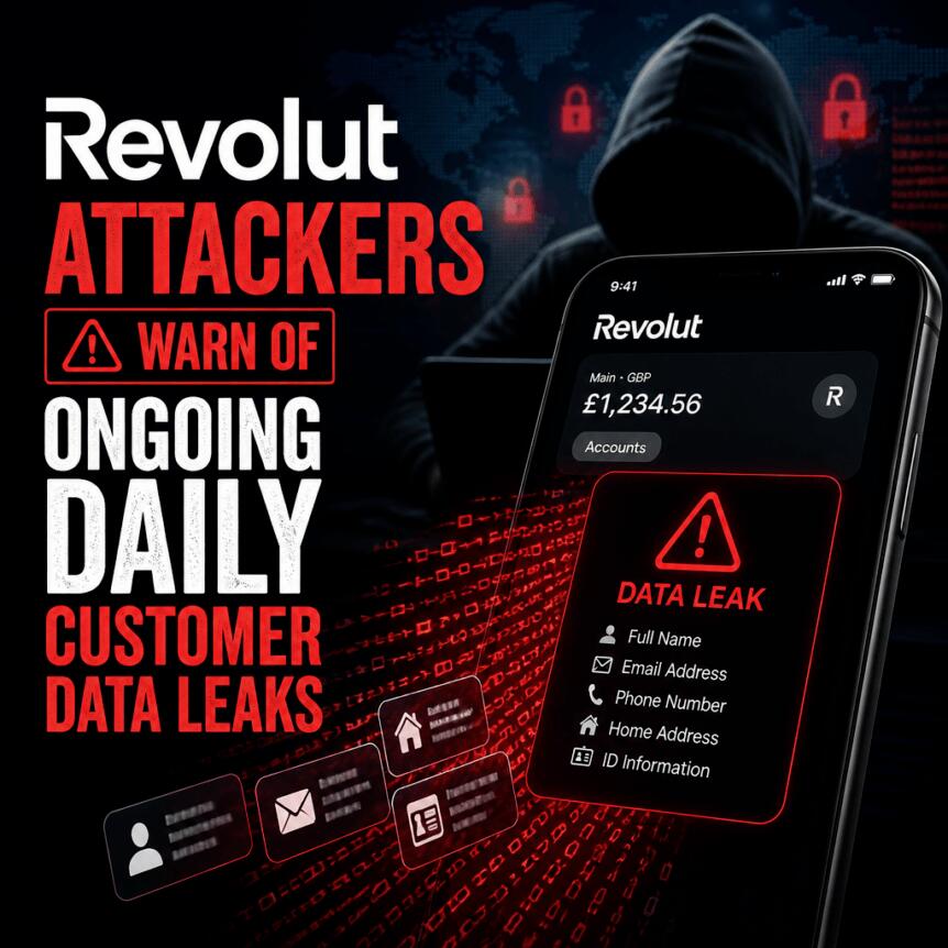 Revolut Attackers Warn of Ongoing Daily Customer Data Leaks Revolut Attackers Warn Of Ongoing Daily Customer Data Leaks