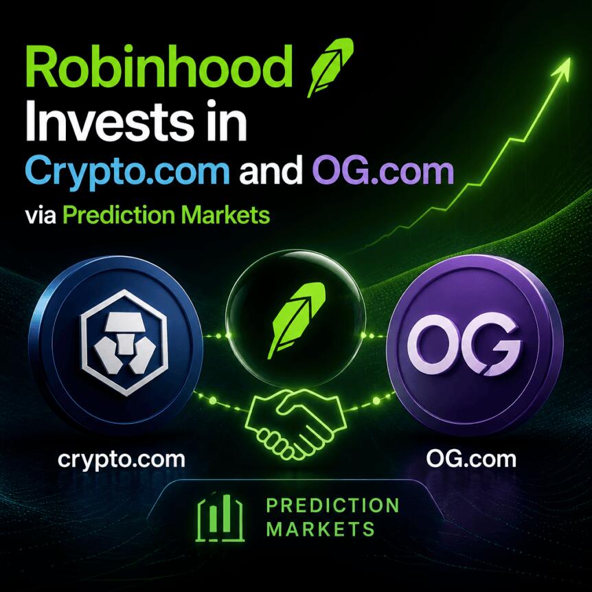 Robinhood Invests in Crypto.com and OG.com via Prediction Markets Robinhood Invests In Crypto.com And Og.com Via Prediction Markets