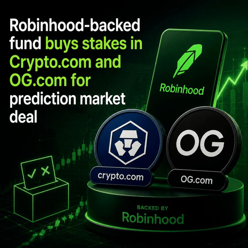 Robinhood-backed fund buys stakes in Crypto.com and OG.com for prediction market deal Robinhood-Backed Fund Buys Stakes In Crypto.com And Og.com For Prediction Market Deal