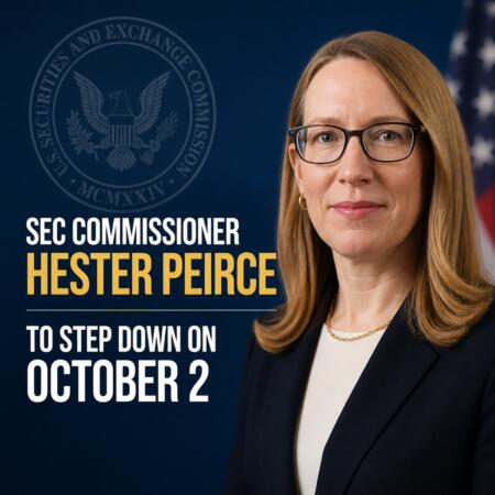 SEC Commissioner Hester Peirce to Step Down on October 2 Sec Commissioner Hester Peirce To Step Down On October 2