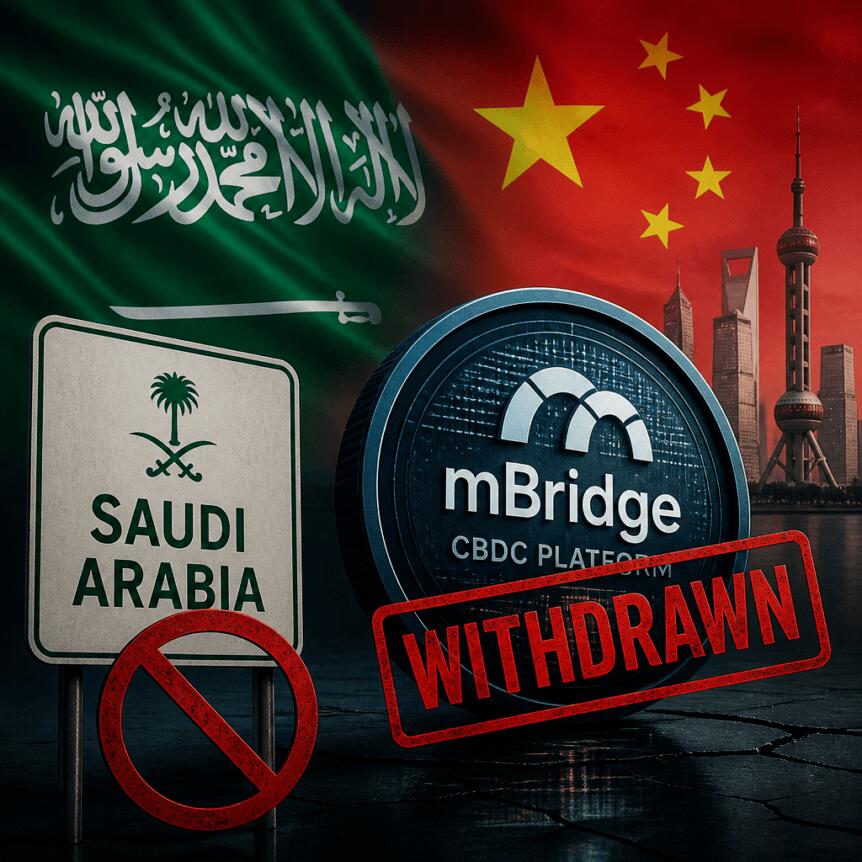 Saudi Arabia withdraws from mBridge CBDC project backed by China