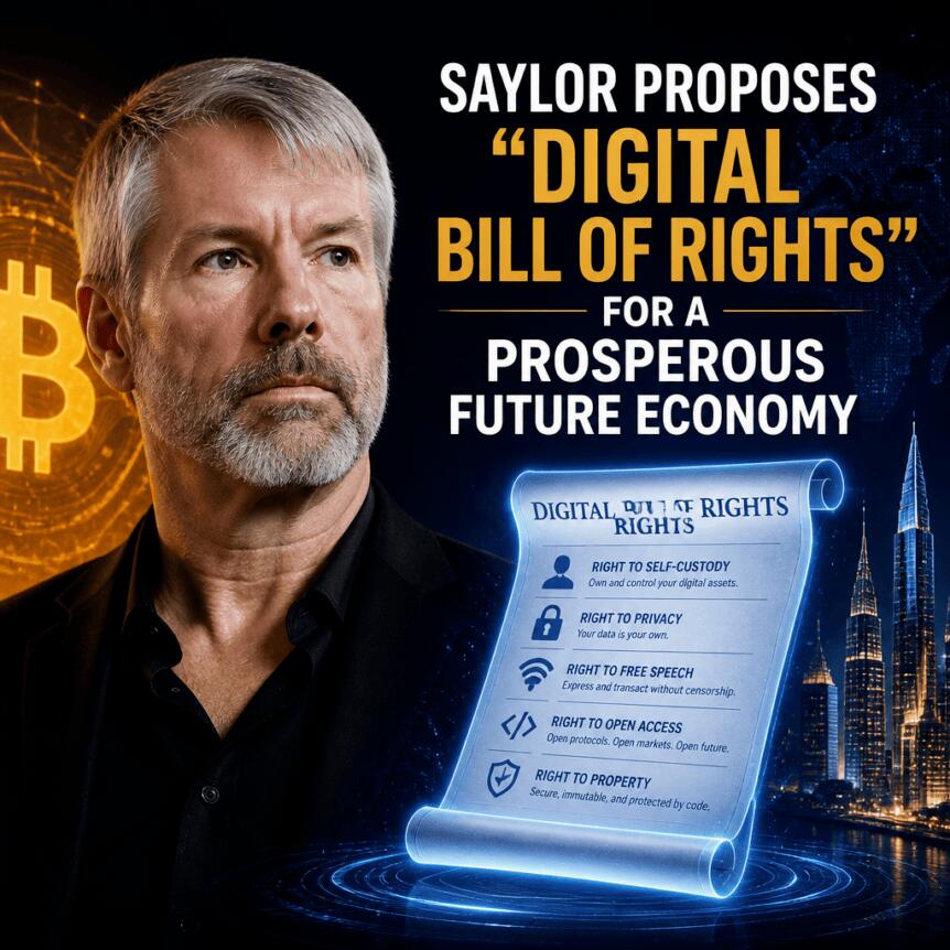 Saylor Proposes “Digital Bill of Rights” for a Prosperous Future Economy