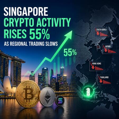 Singapore Crypto Activity Rises 55% As Regional Trading Slows