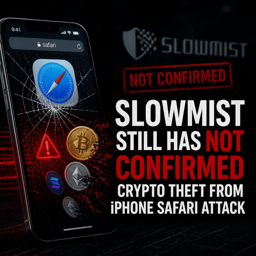 SlowMist Still Has Not Confirmed Crypto Theft From iPhone Safari Attack Slowmist Still Has Not Confirmed Crypto Theft From Iphone Safari Attack