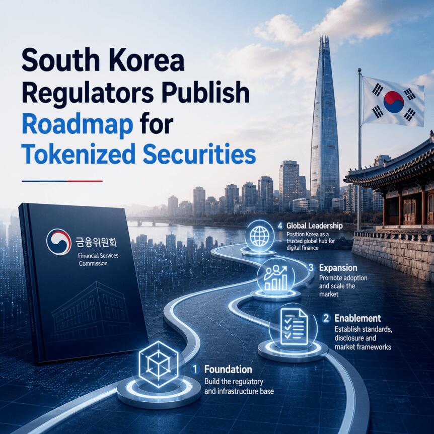 South Korea Regulators Publish Roadmap for Tokenized Securities South Korea Regulators Publish Roadmap For Tokenized Securities