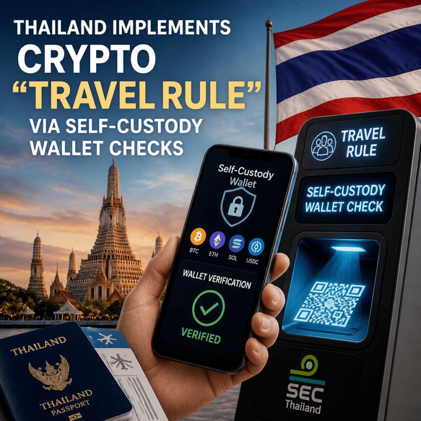 Thailand Implements Crypto “Travel Rule” via Self-Custody Wallet Checks Thailand Implements Crypto “travel Rule” Via Self-Custody Wallet Checks