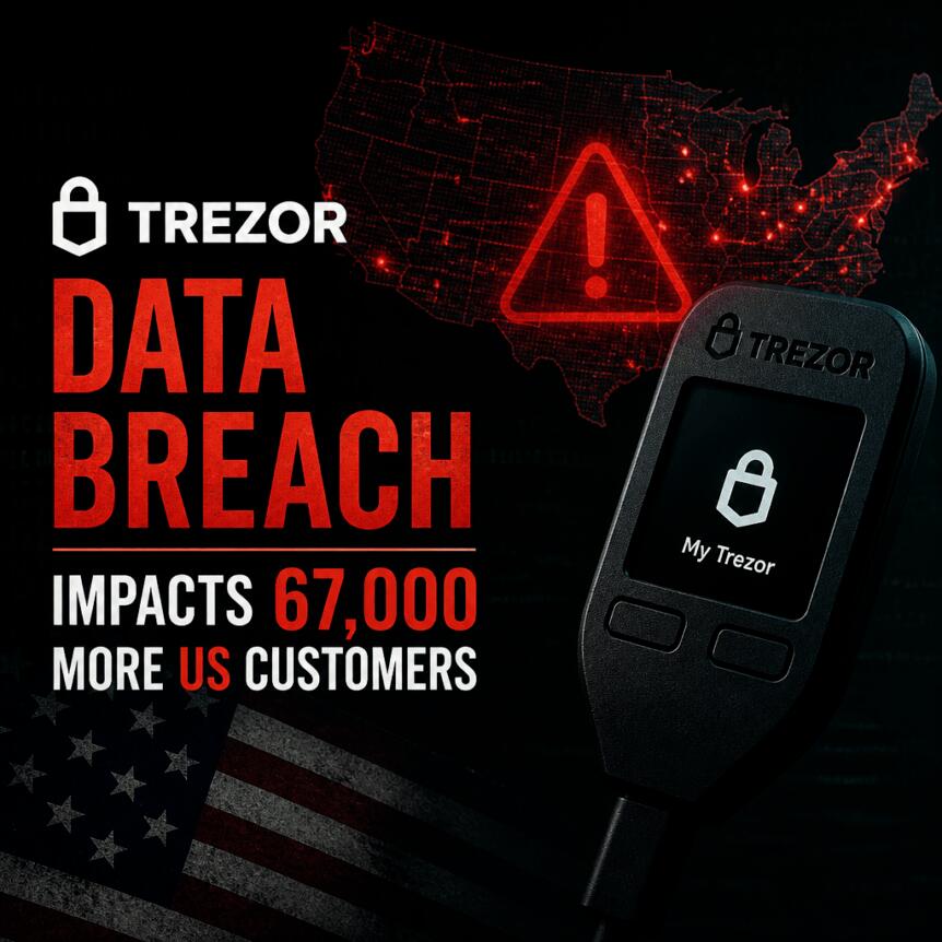 Trezor Data Breach Impacts 67,000 More US Customers Trezor Data Breach Impacts 67,000 More Us Customers