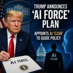 Trump Announces ‘AI Force’ Plan, Appoints AI ‘Czar’ to Guide Policy Trump Announces ‘ai Force’ Plan, Appoints Ai ‘czar’ To Guide Policy