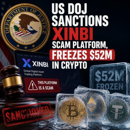 Us Doj Sanctions Xinbi Scam Platform, Freezes $52m In Crypto