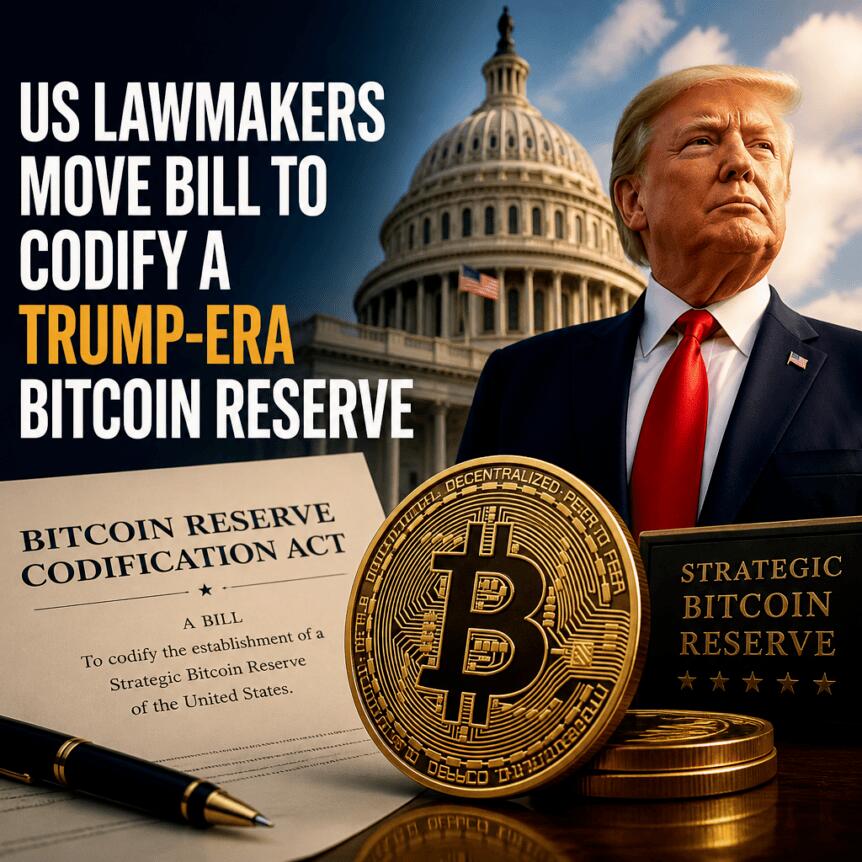 US Lawmakers Move Bill to Codify a Trump-Era Bitcoin Reserve Us Lawmakers Move Bill To Codify A Trump-Era Bitcoin Reserve