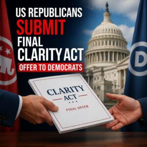 Us Republicans Submit Final Clarity Act Offer To Democrats
