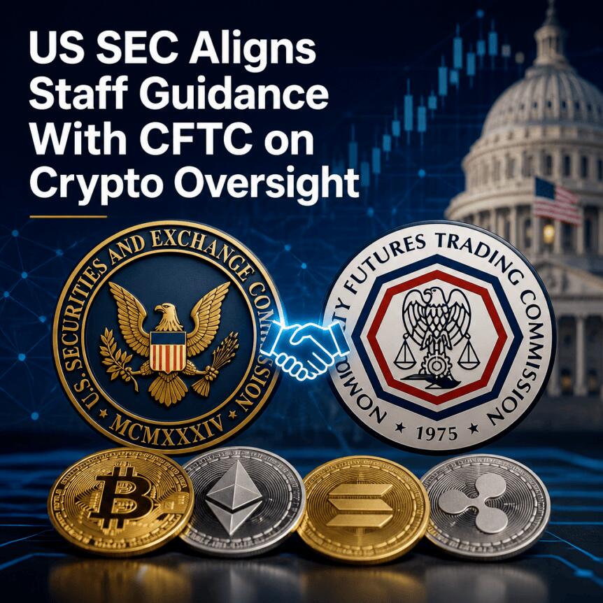 US SEC Aligns Staff Guidance With CFTC on Crypto Oversight Us Sec Aligns Staff Guidance With Cftc On Crypto Oversight