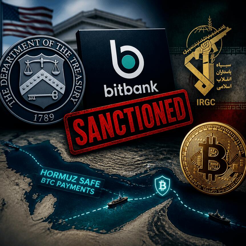 Us Treasury Sanctions Bitbank After “hormuz Safe” Btc Payments Linked To Irgc
