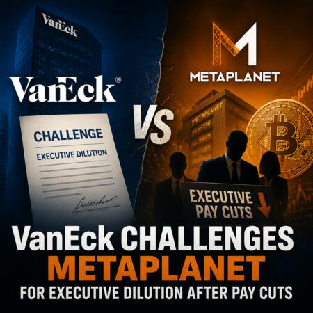 Vaneck Challenges Metaplanet For Executive Dilution After Pay Cuts