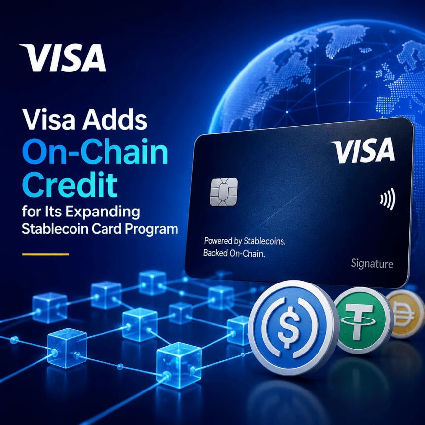 Visa Adds On-Chain Credit For Its Expanding Stablecoin Card Program