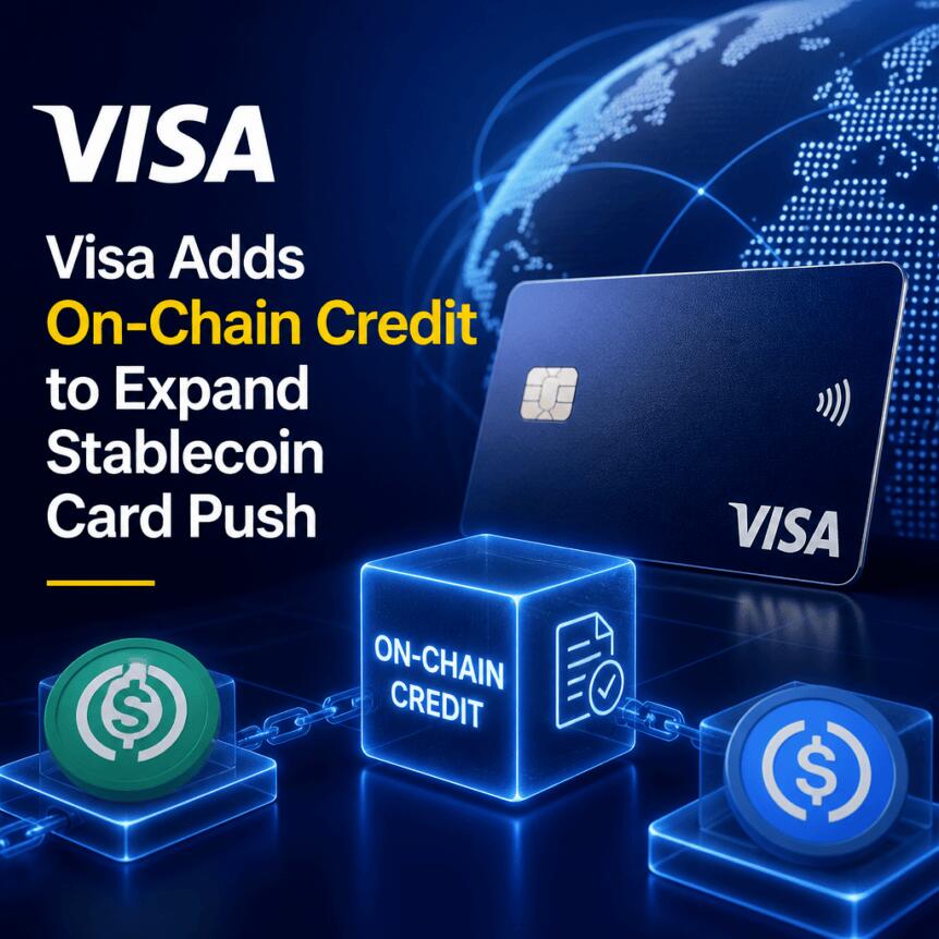 Visa Adds On-Chain Credit to Expand Stablecoin Card Push