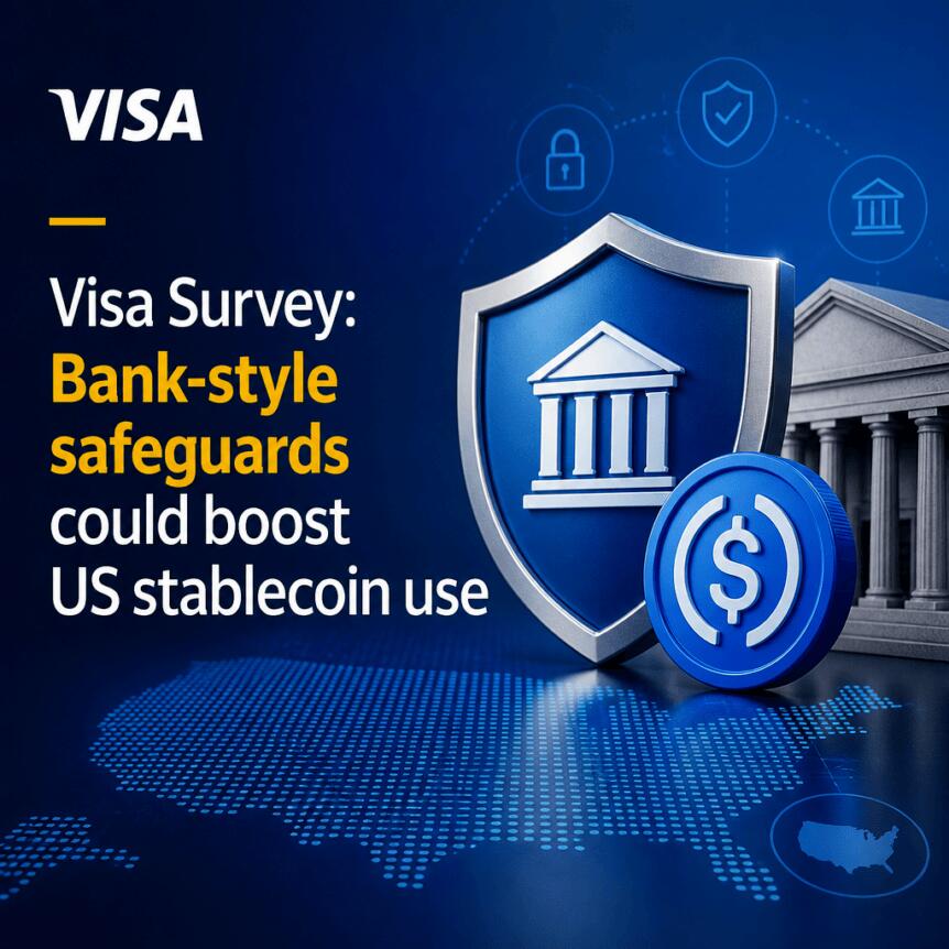 Visa Survey: Bank-style safeguards could boost US stablecoin use Visa Survey: Bank-Style Safeguards Could Boost Us Stablecoin Use