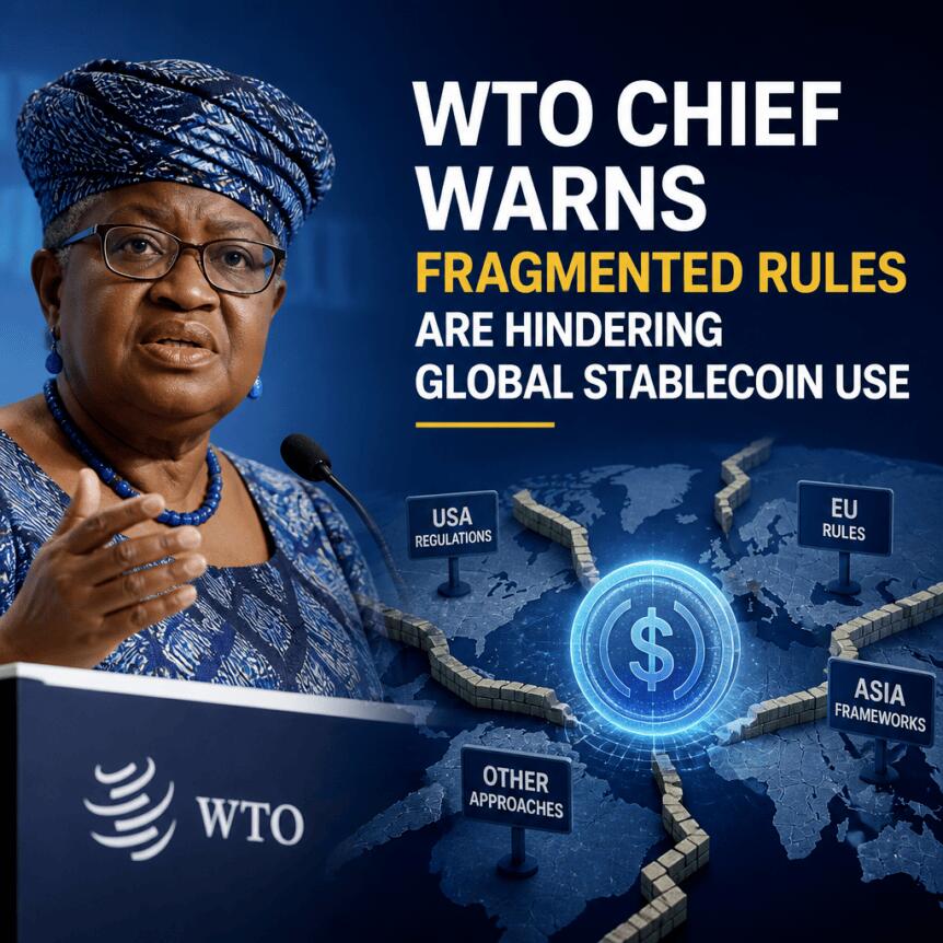 WTO Chief Warns Fragmented Rules Are Hindering Global Stablecoin Use Wto Chief Warns Fragmented Rules Are Hindering Global Stablecoin Use