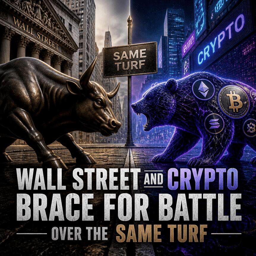 Wall Street and Crypto Brace for Battle Over the Same Turf Wall Street And Crypto Brace For Battle Over The Same Turf