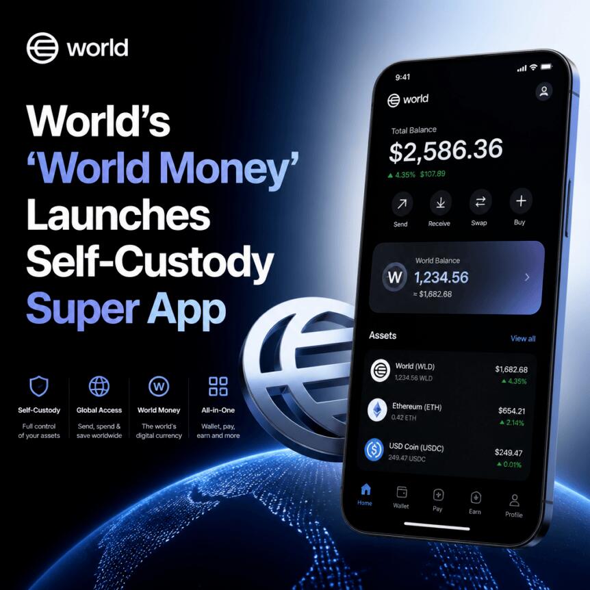 World’s ‘World Money’ Launches Self-Custody Super App