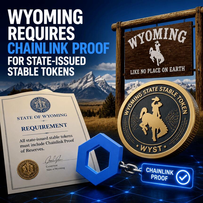 Wyoming Requires Chainlink Proof For State-Issued Stable Tokens
