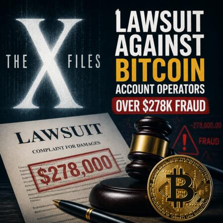 X Files Lawsuit Against Bitcoin Account Operators Over $278k Fraud