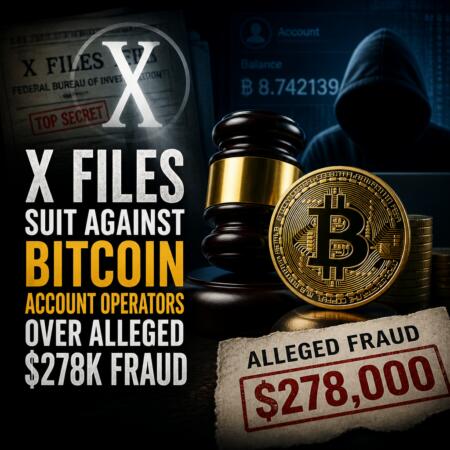 X Files Suit Against Bitcoin Account Operators Over Alleged $278K Fraud X Files Suit Against Bitcoin Account Operators Over Alleged $278k Fraud