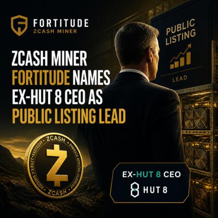 Zcash Miner Fortitude Names Ex-Hut 8 Ceo As Public Listing Lead