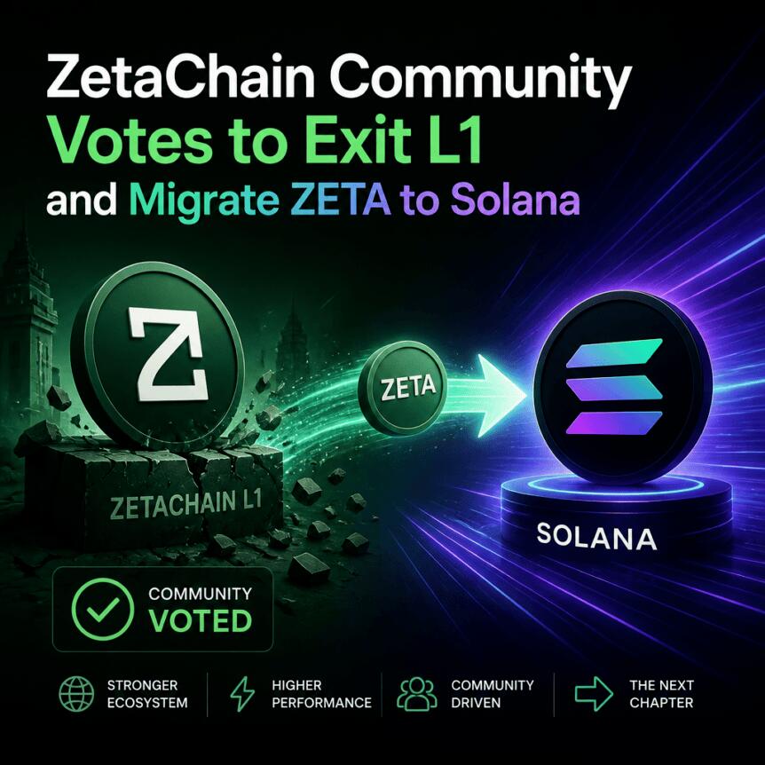 ZetaChain Community Votes to Exit L1 and Migrate ZETA to Solana Zetachain Community Votes To Exit L1 And Migrate Zeta To Solana