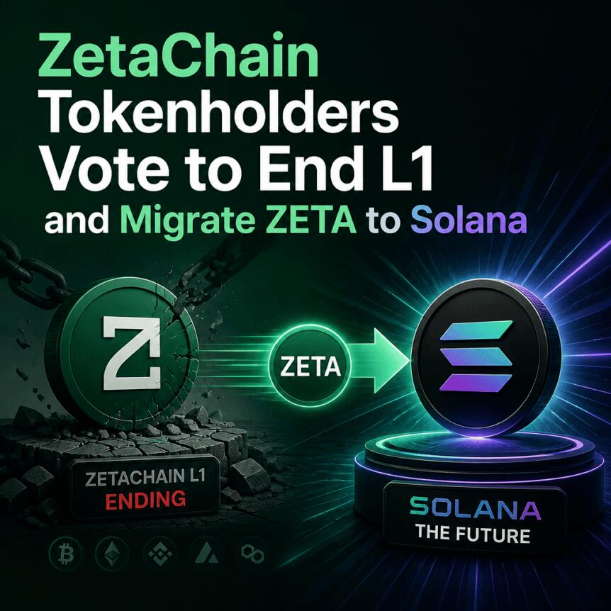 ZetaChain Tokenholders Vote to End L1 and Migrate ZETA to Solana Zetachain Tokenholders Vote To End L1 And Migrate Zeta To Solana