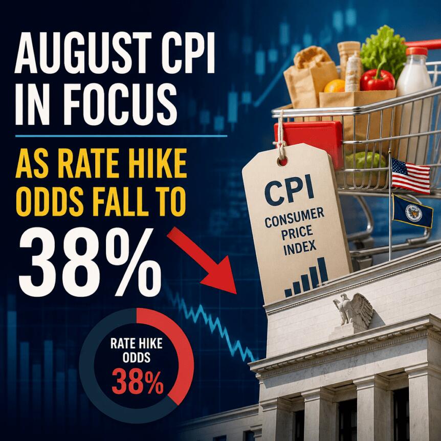 August CPI In Focus As Rate Hike Odds Fall To 38% August Cpi In Focus As Rate Hike Odds Fall To 38