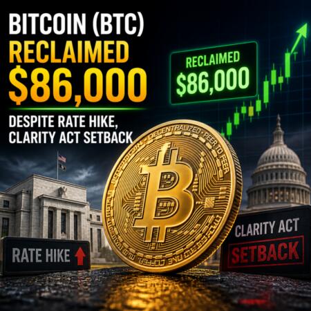 Bitcoin (BTC) Reclaimed $86,000 Despite Rate Hike, Clarity Act Setback Bitcoin Btc Reclaimed 86 000 Despite Rate Hike Clarity Act Setback