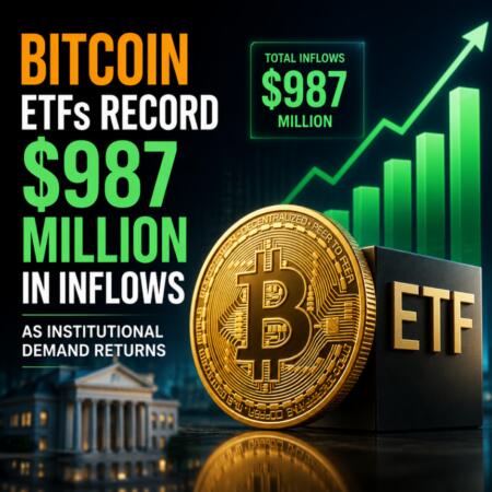 Bitcoin Etfs Record 987 Million In Inflows As Institutional Demand Returns