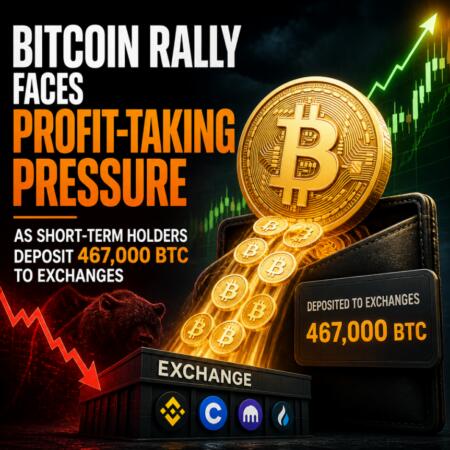 Bitcoin Rally Faces Profit Taking Pressure As Short Term Holders Deposit 467 000