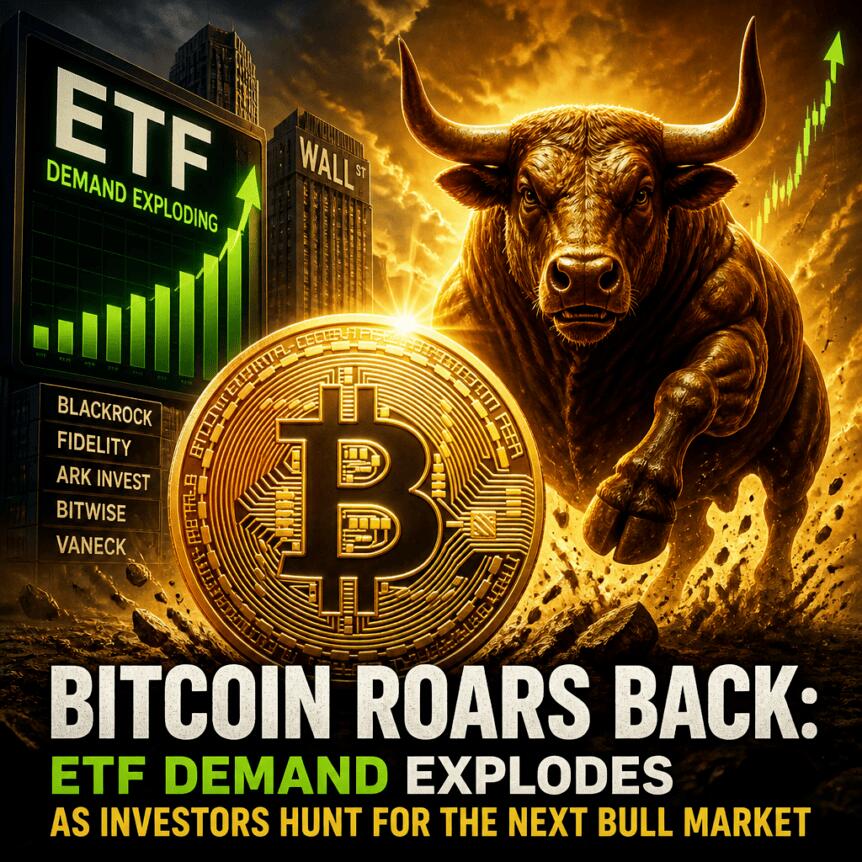 Bitcoin Roars Back: ETF Demand Explodes as Investors Hunt for the Next Bull Market Bitcoin Roars Back Etf Demand Explodes As Investors Hunt For The Next Bull Marke