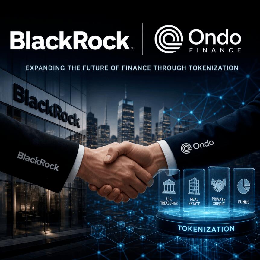 BlackRock Expands Tokenization Push With Ondo Finance Partnership