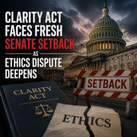 Clarity Act Faces Fresh Senate Setback as Ethics Dispute Deepens Clarity Act Faces Fresh Senate Setback As Ethics Dispute Deepens
