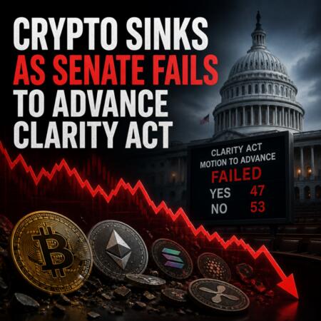 Crypto Sinks As Senate Fails To Advance Clarity Act