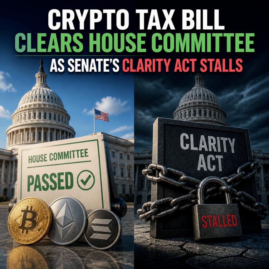 Crypto Tax Bill Clears House Committee as Senate’s Clarity Act Stalls Crypto Tax Bill Clears House Committee As Senate S Clarity Act Stalls