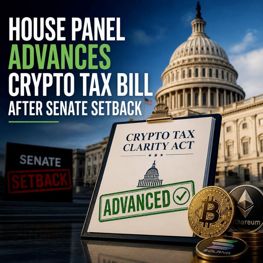 House Panel Advances Crypto Tax Bill After Senate Setback House Panel Advances Crypto Tax Bill After Senate Setback